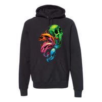 Distorted Skulls Premium Hoodie