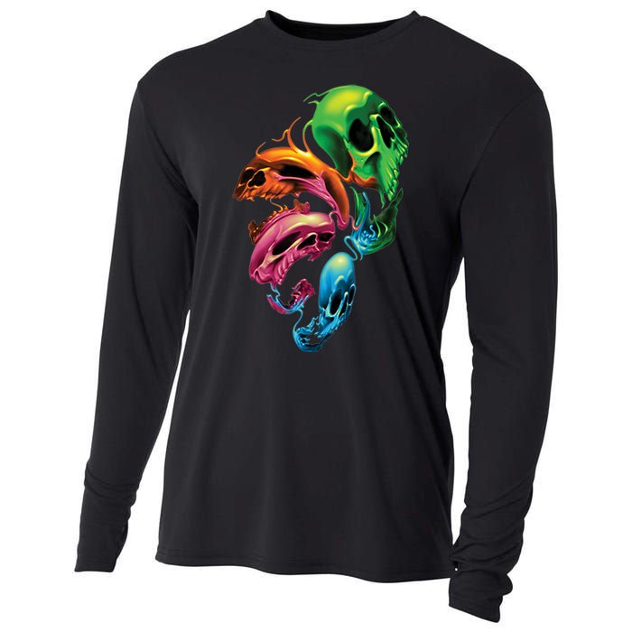 Distorted Skulls Cooling Performance Long Sleeve Crew