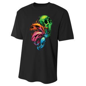 Distorted Skulls Performance Sprint T-Shirt