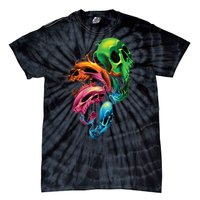 Distorted Skulls Tie-Dye T-Shirt