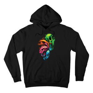 Distorted Skulls Tall Hoodie