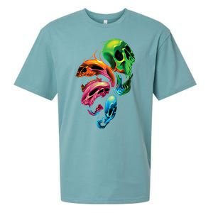 Distorted Skulls Sueded Cloud Jersey T-Shirt