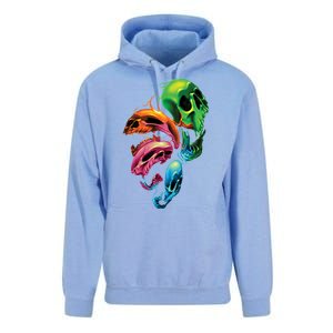 Distorted Skulls Unisex Surf Hoodie