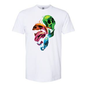 Distorted Skulls Softstyle CVC T-Shirt