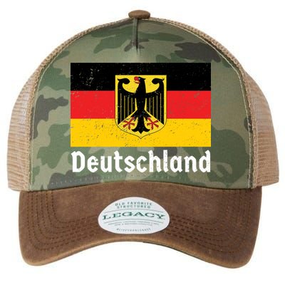 Distress German Deutschland Flag  Legacy Tie Dye Trucker Hat