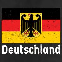 Distress German Deutschland Flag  Beanie