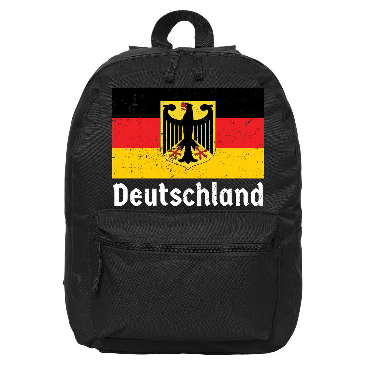 Distress German Deutschland Flag  16 in Basic Backpack