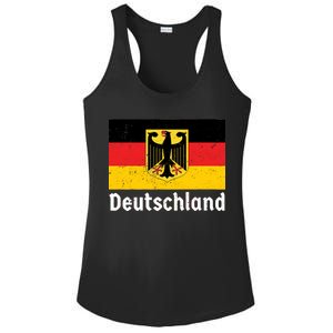 Distress German Deutschland Flag  Ladies PosiCharge Competitor Racerback Tank