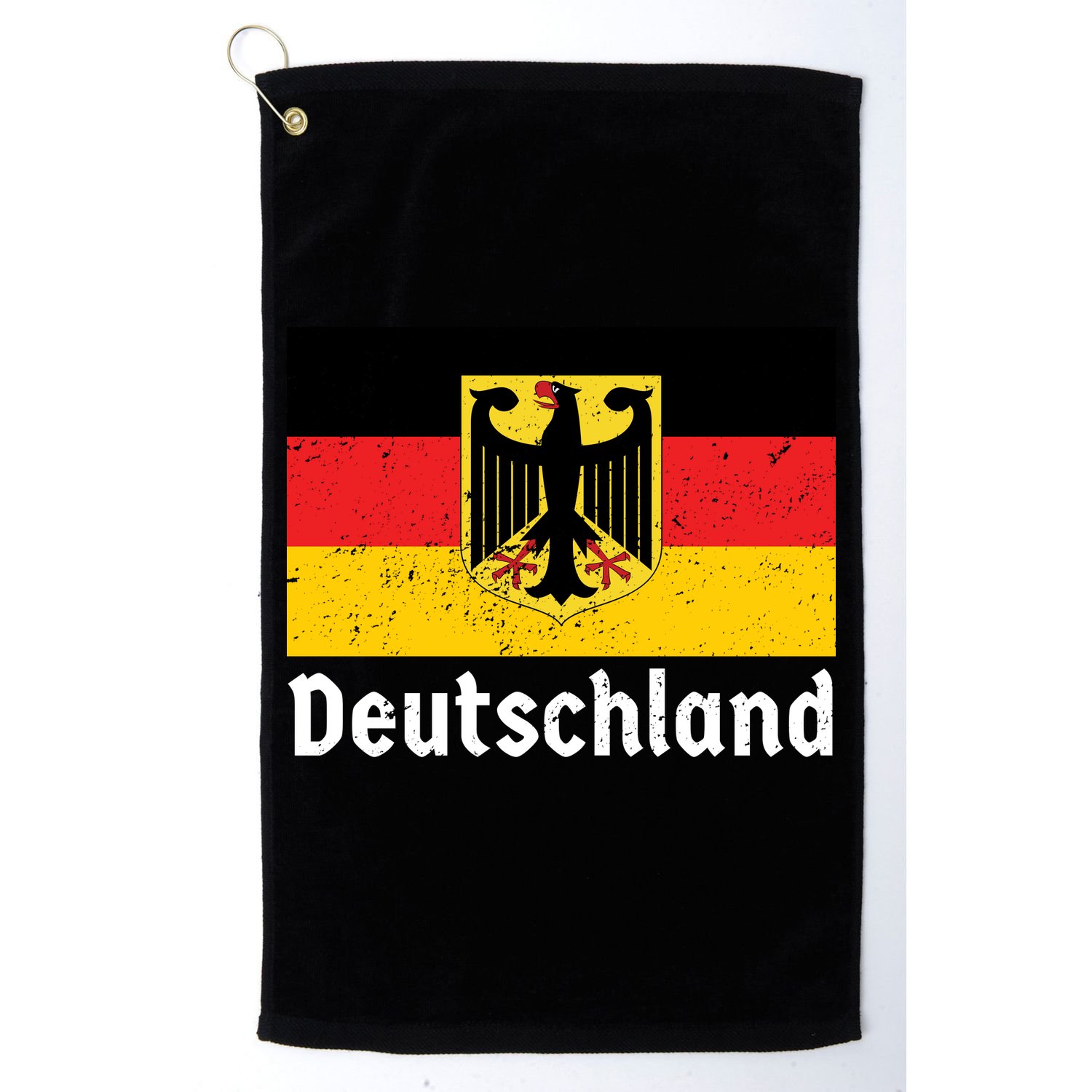 Distress German Deutschland Flag  Golf Towel