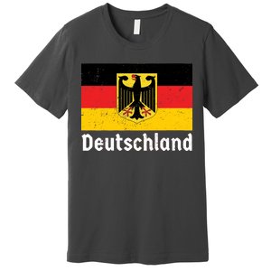 Distress German Deutschland Flag  Premium T-Shirt