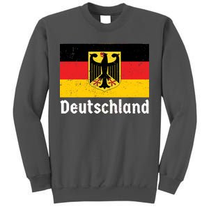 Distress German Deutschland Flag  Tall Sweatshirt