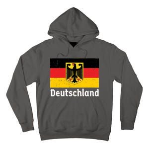 Distress German Deutschland Flag  Tall Hoodie