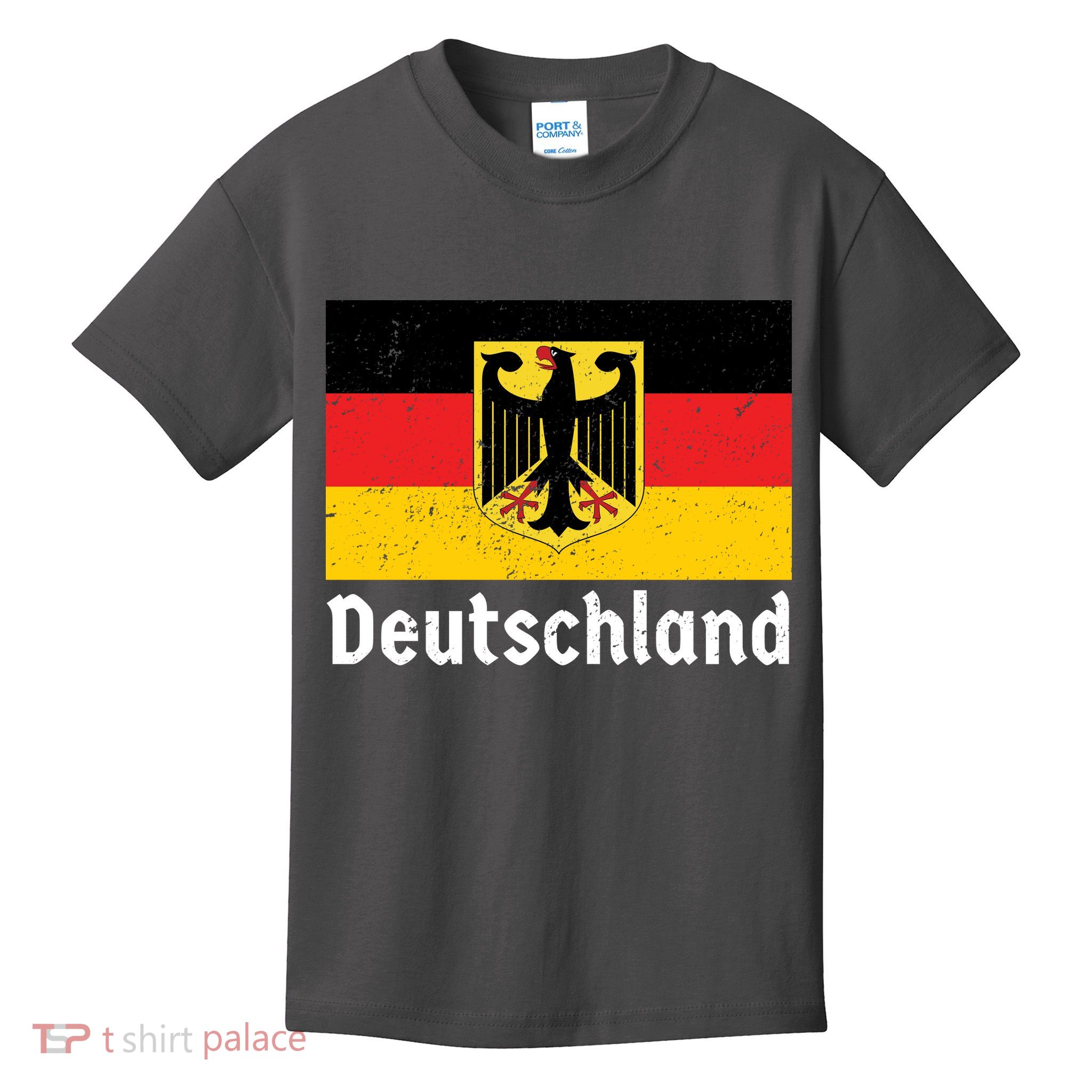 Distress German Deutschland Flag  Kids T-Shirt