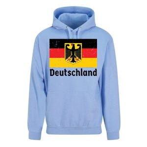 Distress German Deutschland Flag  Unisex Surf Hoodie