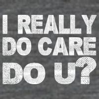 Distress I Really Do Care Do You 7 Panel Mesh Trucker Snapback Hat