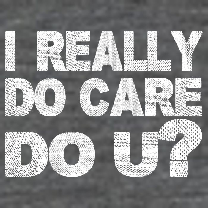 Distress I Really Do Care Do You 7 Panel Mesh Trucker Snapback Hat