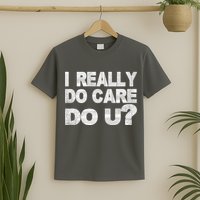 Distress I Really Do Care Do You T-Shirt