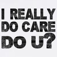 Distress I Really Do Care Do You Garment-Dyed Sweatshirt