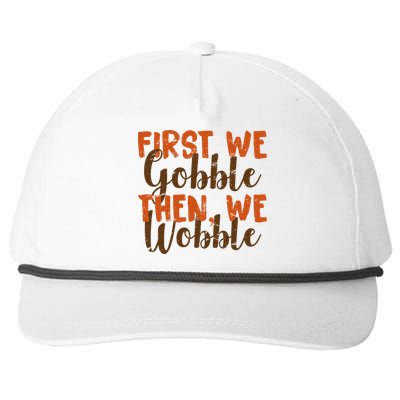 Distress Thanksgiving Wobble Snapback Five-Panel Rope Hat