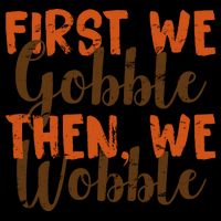 Distress Thanksgiving Wobble Toddler Hoodie