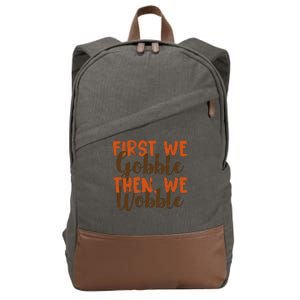 Distress Thanksgiving Wobble Cotton Canvas Backpack