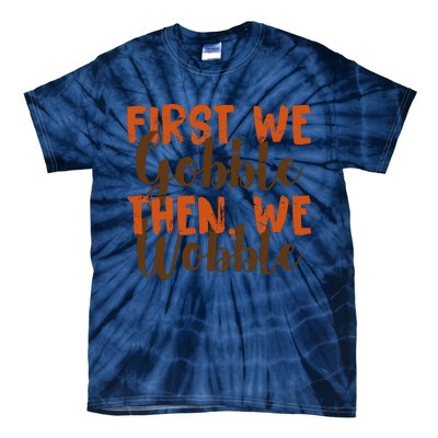 Distress Thanksgiving Wobble Tie-Dye T-Shirt