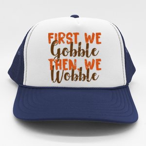 Distress Thanksgiving Wobble Trucker Hat