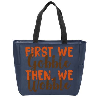 Distress Thanksgiving Wobble Zip Tote Bag