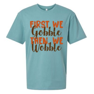 Distress Thanksgiving Wobble Sueded Cloud Jersey T-Shirt