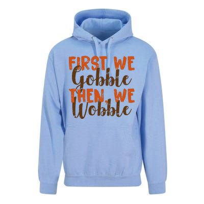 Distress Thanksgiving Wobble Unisex Surf Hoodie