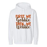 Distress Thanksgiving Wobble Garment-Dyed Fleece Hoodie