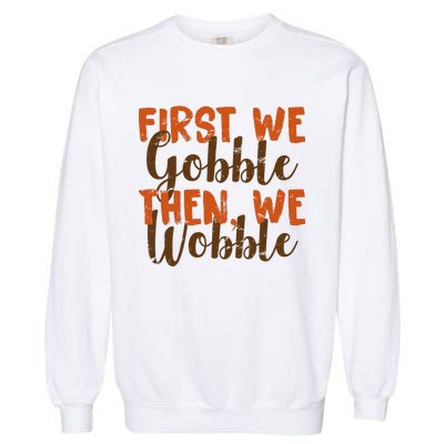 Distress Thanksgiving Wobble Garment-Dyed Sweatshirt