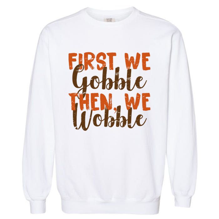 Distress Thanksgiving Wobble Garment-Dyed Sweatshirt