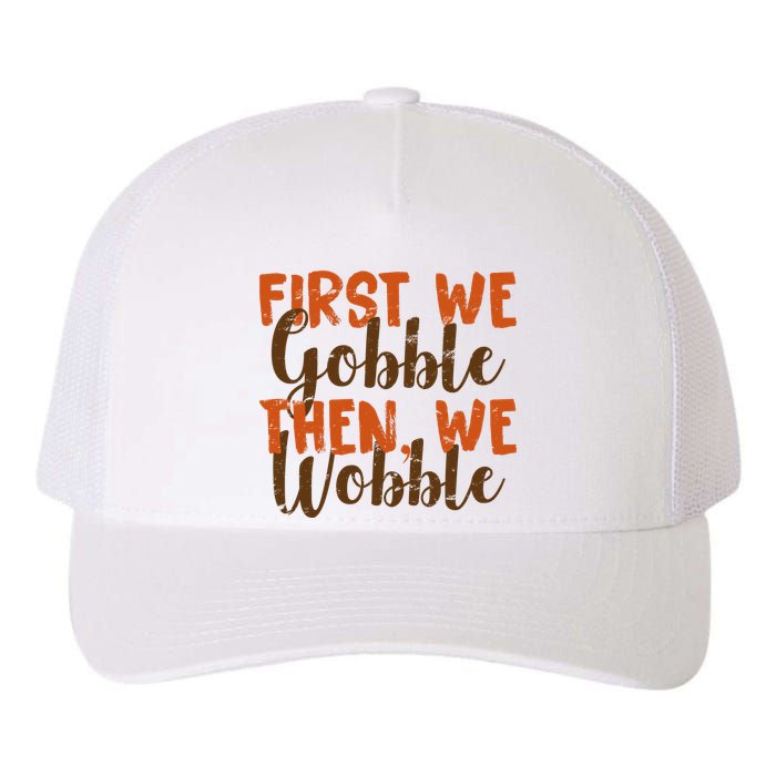 Distress Thanksgiving Wobble Yupoong Adult 5-Panel Trucker Hat