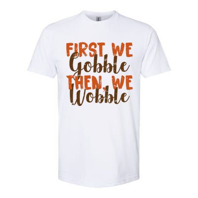 Distress Thanksgiving Wobble Softstyle CVC T-Shirt