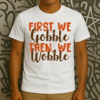Distress Thanksgiving Wobble T-Shirt