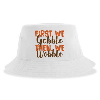 Distress Thanksgiving Wobble Sustainable Bucket Hat