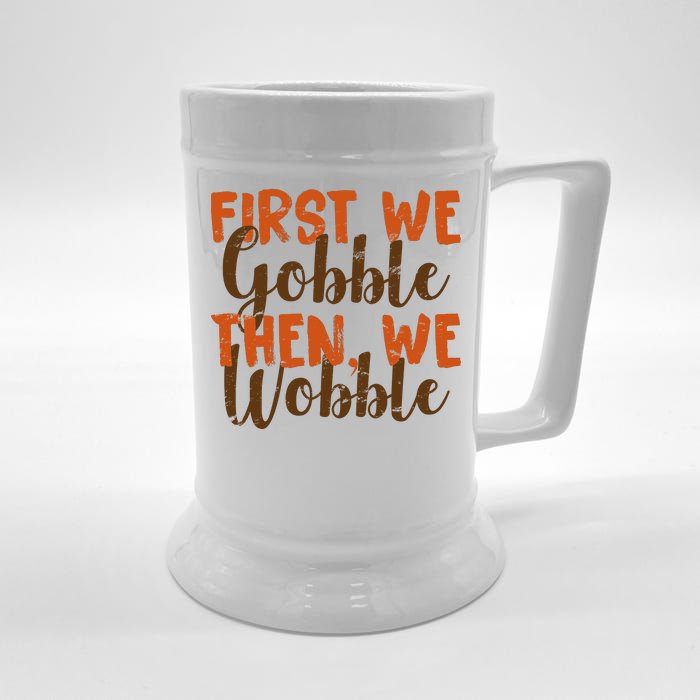 Distress Thanksgiving Wobble Beer Stein