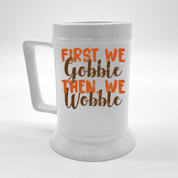 Distress Thanksgiving Wobble Beer Stein