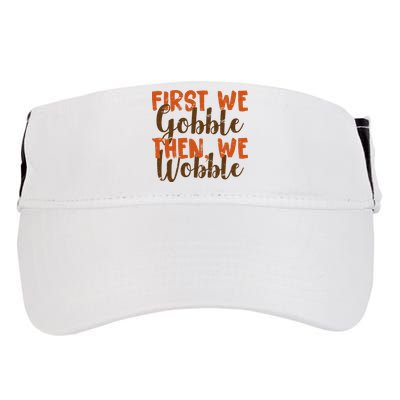 Distress Thanksgiving Wobble Adult Drive Performance Visor