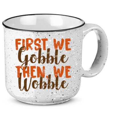 Distress Thanksgiving Wobble 15oz Campfire Ceramic Mug