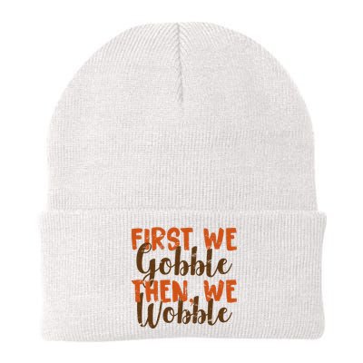 Distress Thanksgiving Wobble Knit Cap Winter Beanie