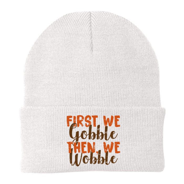 Distress Thanksgiving Wobble Knit Cap Winter Beanie