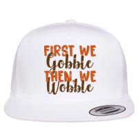 Distress Thanksgiving Wobble Flat Bill Trucker Hat