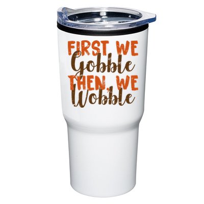 Distress Thanksgiving Wobble Tumbler