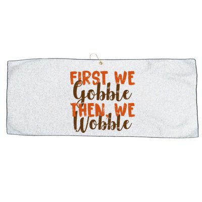 Distress Thanksgiving Wobble Large Microfiber Waffle Golf Towel