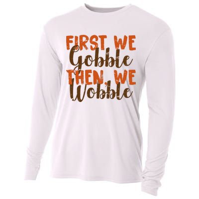 Distress Thanksgiving Wobble Cooling Performance Long Sleeve Crew