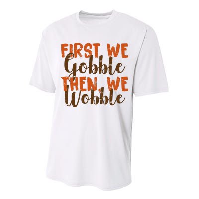 Distress Thanksgiving Wobble Performance Sprint T-Shirt