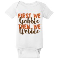 Distress Thanksgiving Wobble Baby Bodysuit