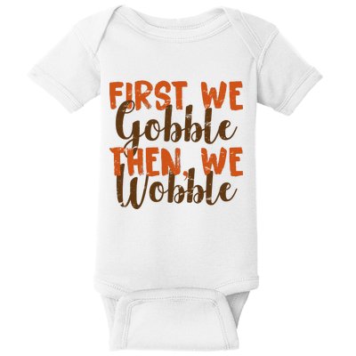 Distress Thanksgiving Wobble Baby Bodysuit